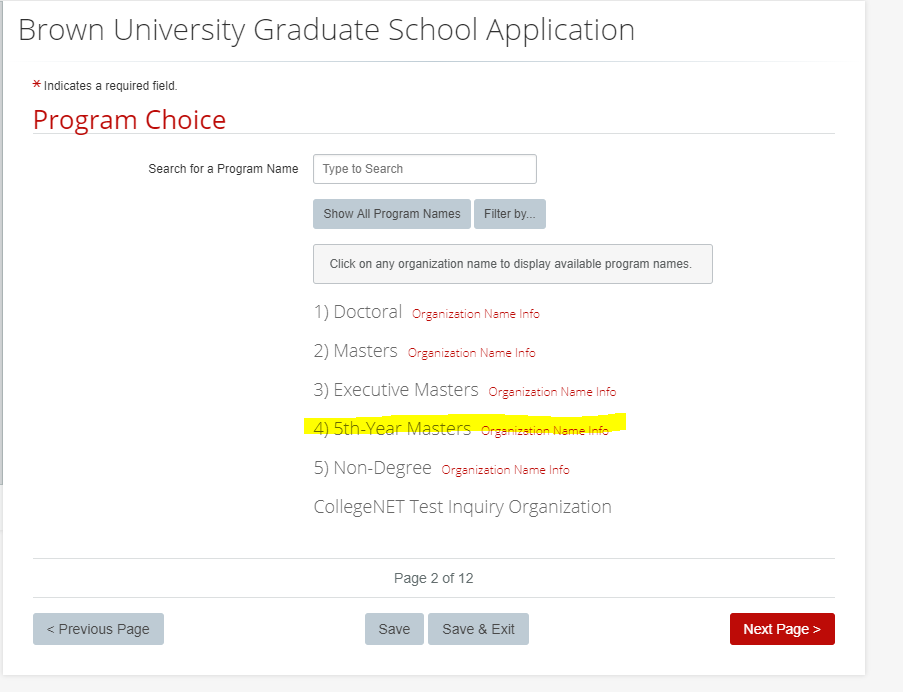 5th Year Mat Education Brown University